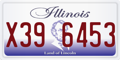 IL license plate X396453