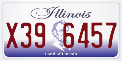 IL license plate X396457