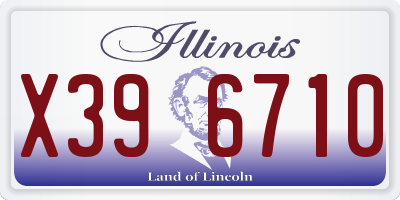 IL license plate X396710