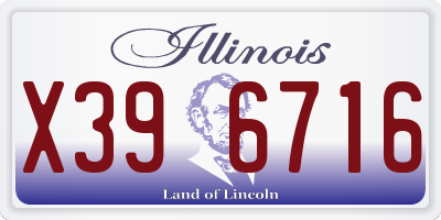 IL license plate X396716