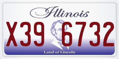 IL license plate X396732