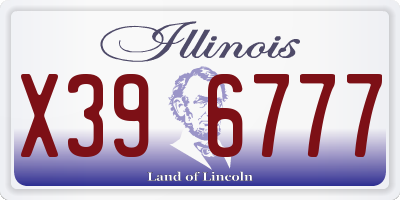 IL license plate X396777