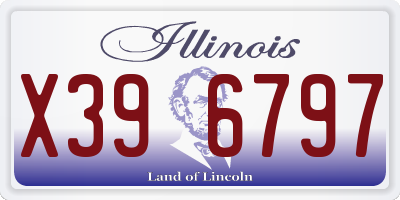 IL license plate X396797