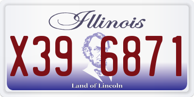 IL license plate X396871