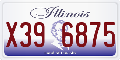 IL license plate X396875
