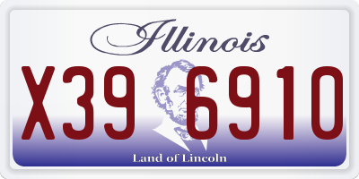 IL license plate X396910