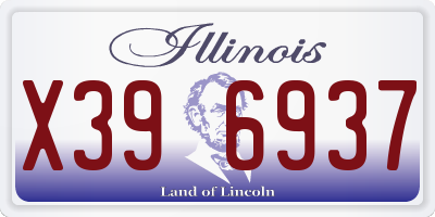 IL license plate X396937