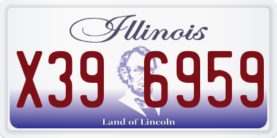 IL license plate X396959