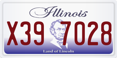 IL license plate X397028
