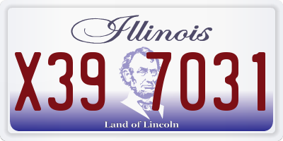 IL license plate X397031