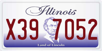 IL license plate X397052