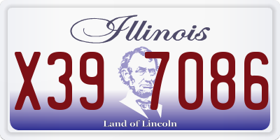 IL license plate X397086