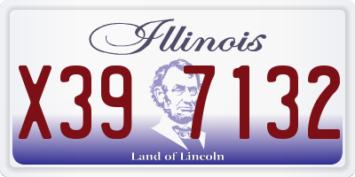 IL license plate X397132