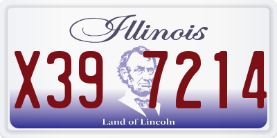 IL license plate X397214