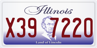 IL license plate X397220