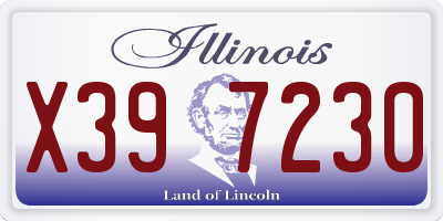 IL license plate X397230