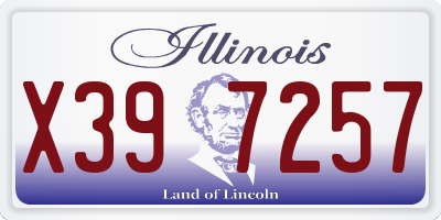 IL license plate X397257