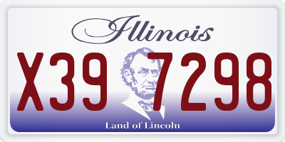 IL license plate X397298