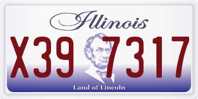 IL license plate X397317