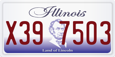 IL license plate X397503