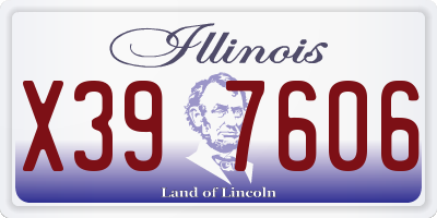 IL license plate X397606