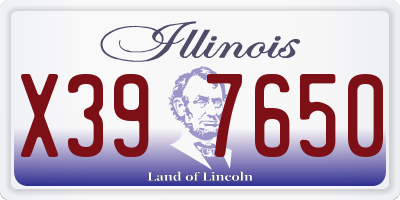 IL license plate X397650