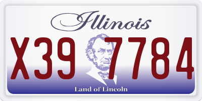 IL license plate X397784