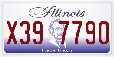 IL license plate X397790