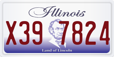 IL license plate X397824