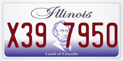 IL license plate X397950