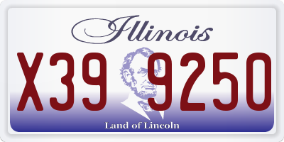 IL license plate X399250