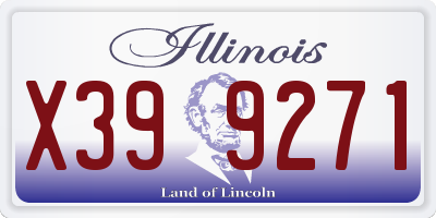 IL license plate X399271
