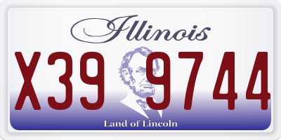 IL license plate X399744