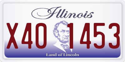 IL license plate X401453
