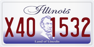 IL license plate X401532