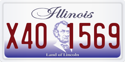 IL license plate X401569