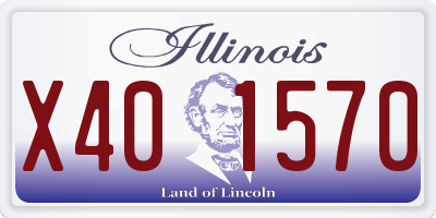 IL license plate X401570