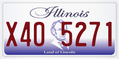 IL license plate X405271