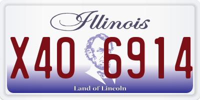 IL license plate X406914