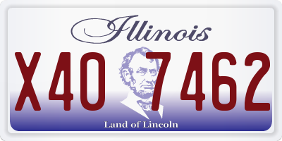 IL license plate X407462