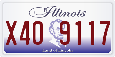 IL license plate X409117