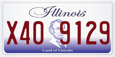 IL license plate X409129