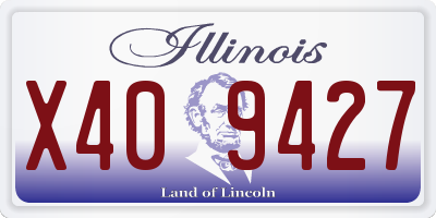 IL license plate X409427