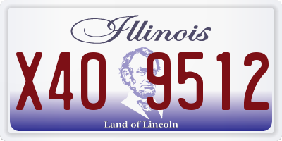 IL license plate X409512