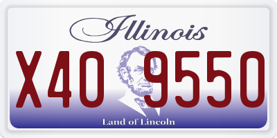 IL license plate X409550