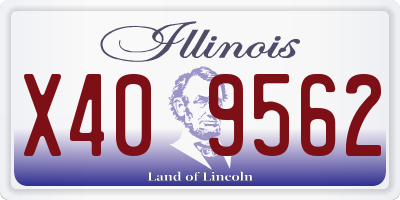 IL license plate X409562