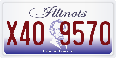 IL license plate X409570