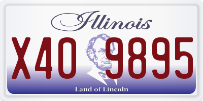 IL license plate X409895