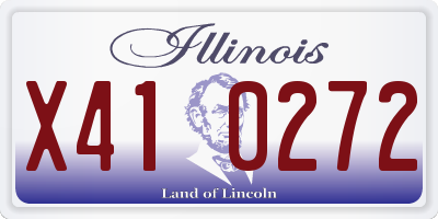 IL license plate X410272