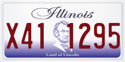 IL license plate X411295